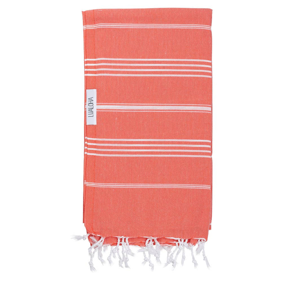 Classic Turkish Towel: Coral