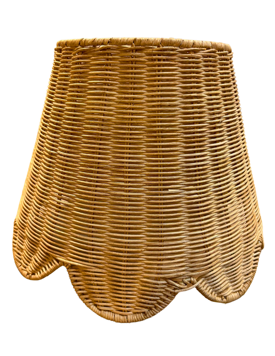 Wicker lampshade - 10.5"H x 13.5"W