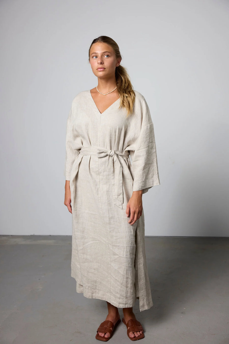 Beach Dress in French Linen