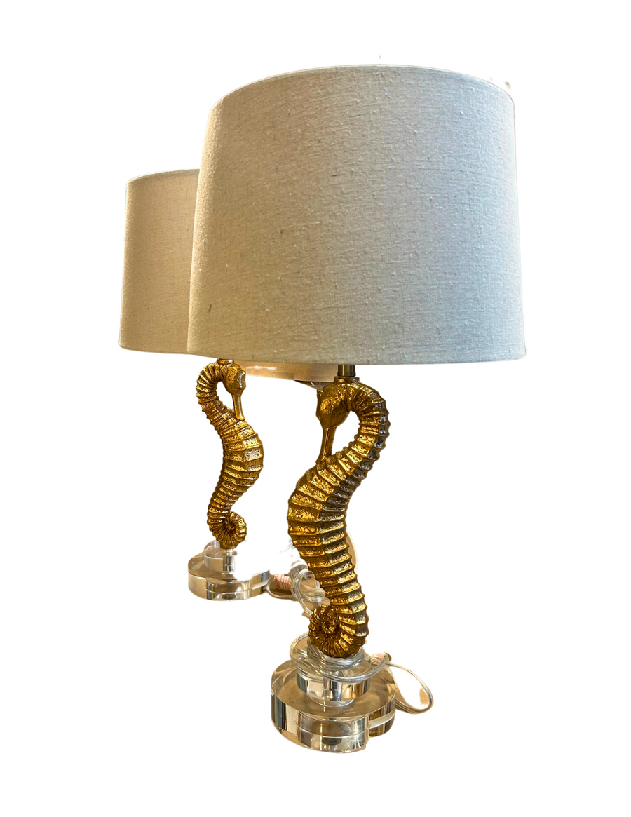 Seahorse Table Lamps x 2