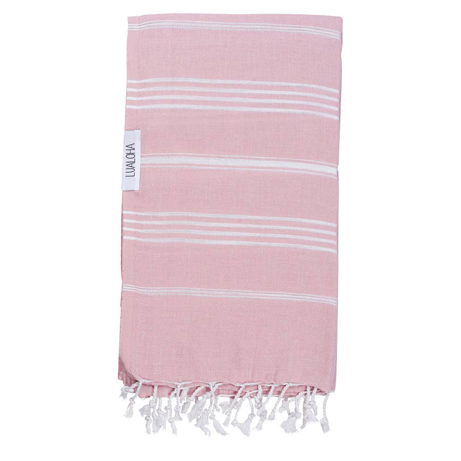 Classic Turkish Towel: Powder Pink