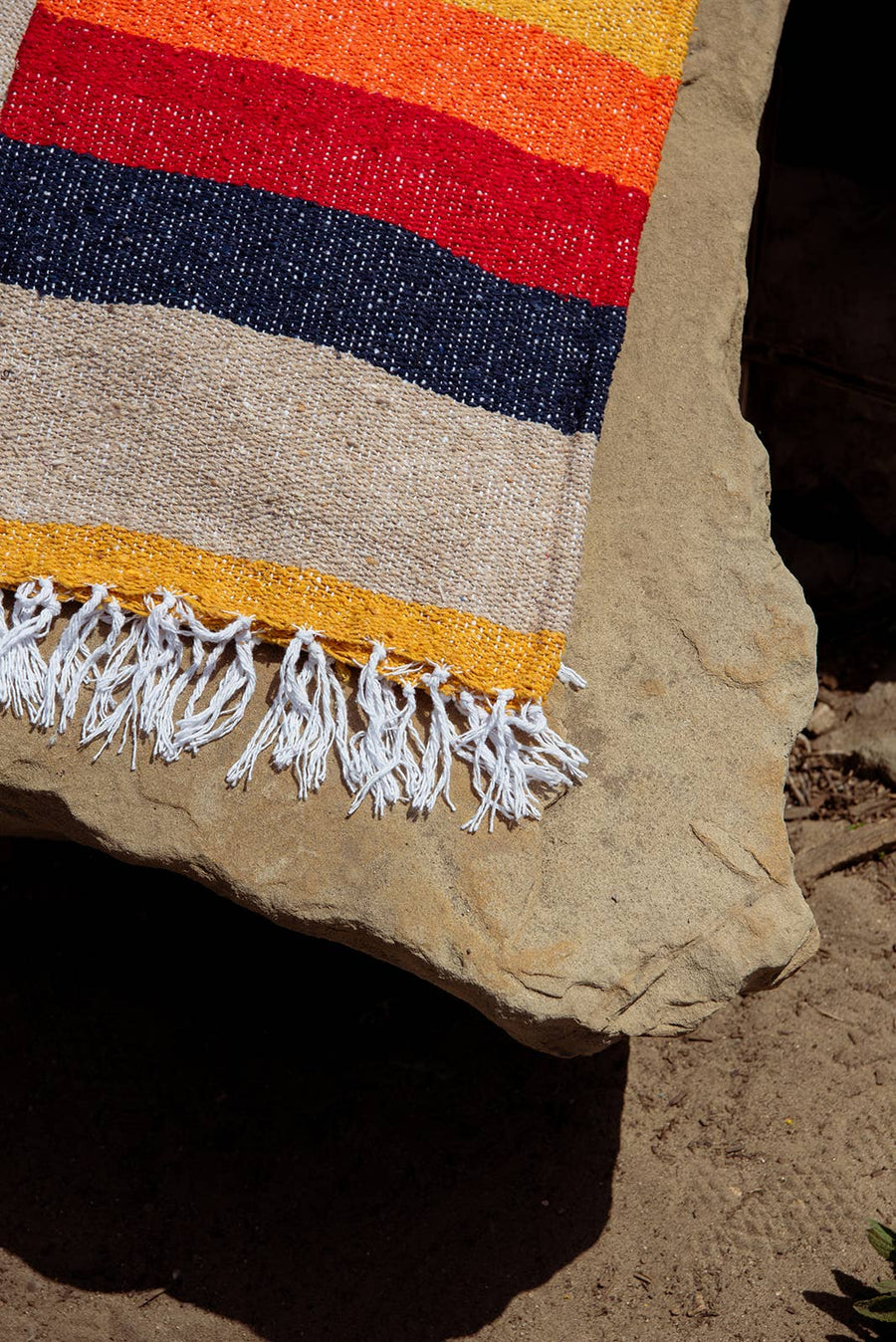 Sustainable Recycled Throw Blanket - Vintage Desert