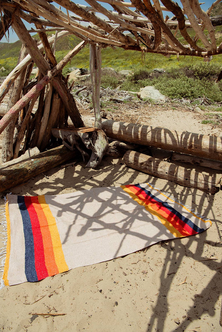 Sustainable Recycled Throw Blanket - Vintage Desert