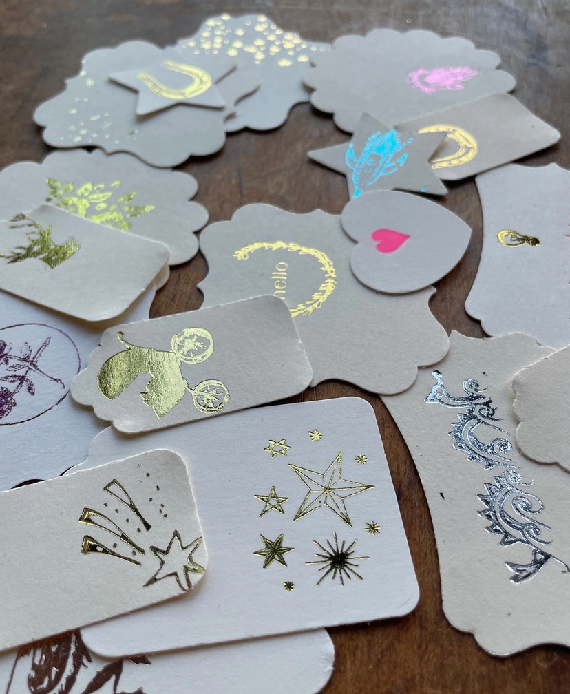 Assorted Foil-Pressed Gift Tags