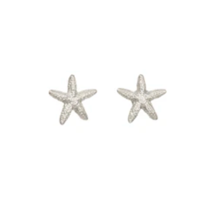 Mini Starfish Posts - Silver