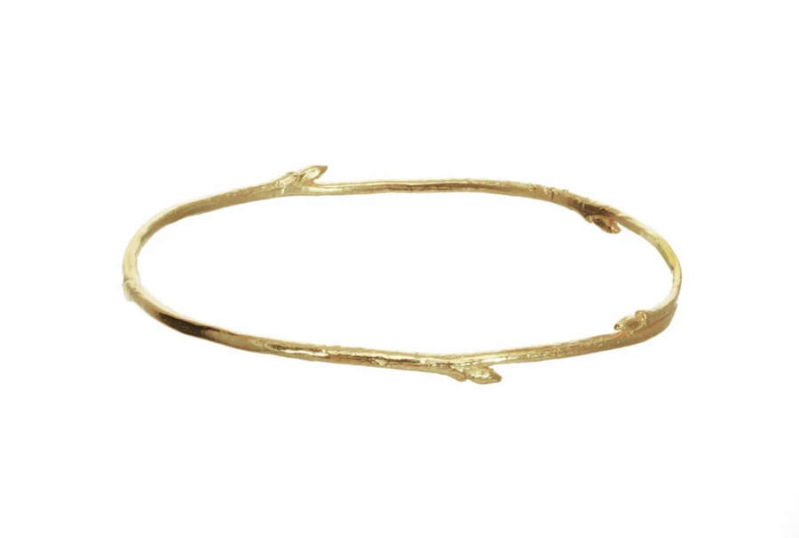 Branch Bangle Bracelet - 18K Gold Vermeil