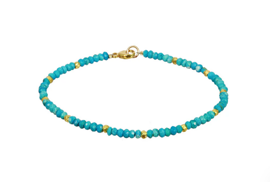 Gemstone Reverse Fade Bracelet - 18K Gold Vermeil