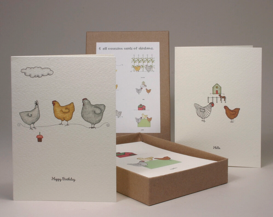 Box of Cards by Beth Mueller - Chickens