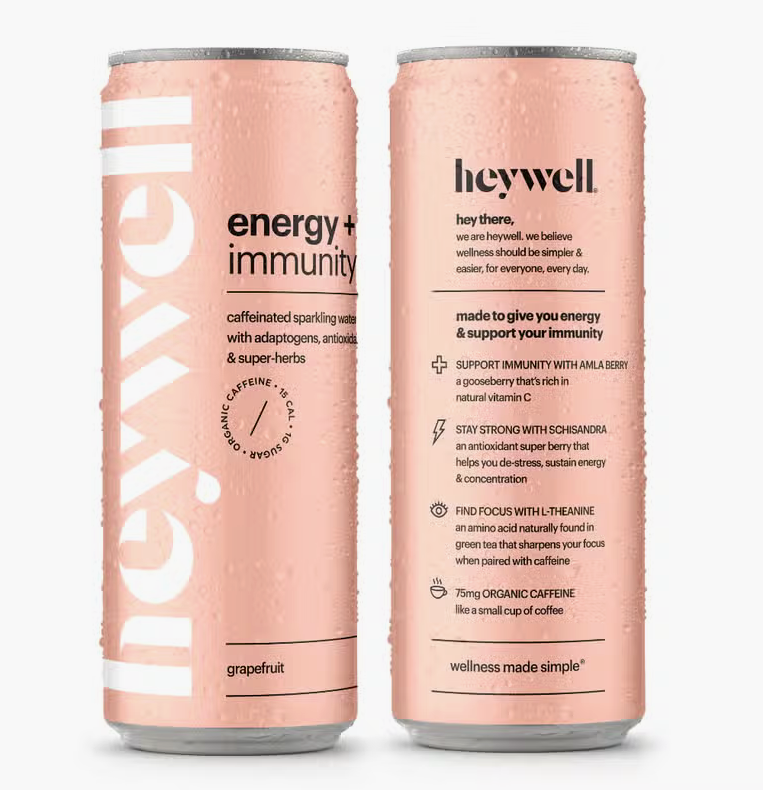 Heywell Energy + Immunity Sparkling Grapefruit