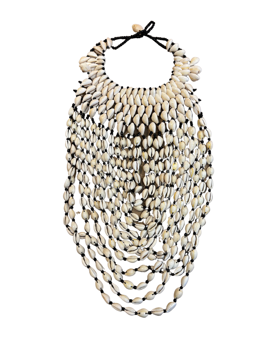 Handmade Artisan Shell Necklace - 20" x 9"