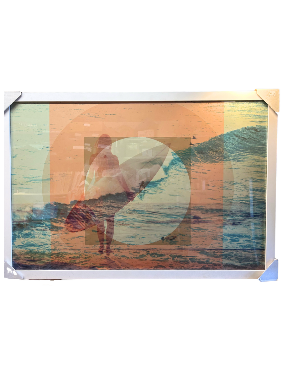 Surfer Girl Framed Artwork _ 31"x48"