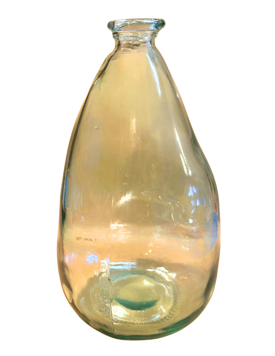 Glass Floor Vase - 100% Recycled Glass - 14" (wide)