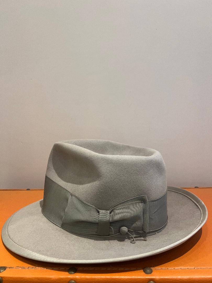 Vintage Phil Hat - Light gray Fedora