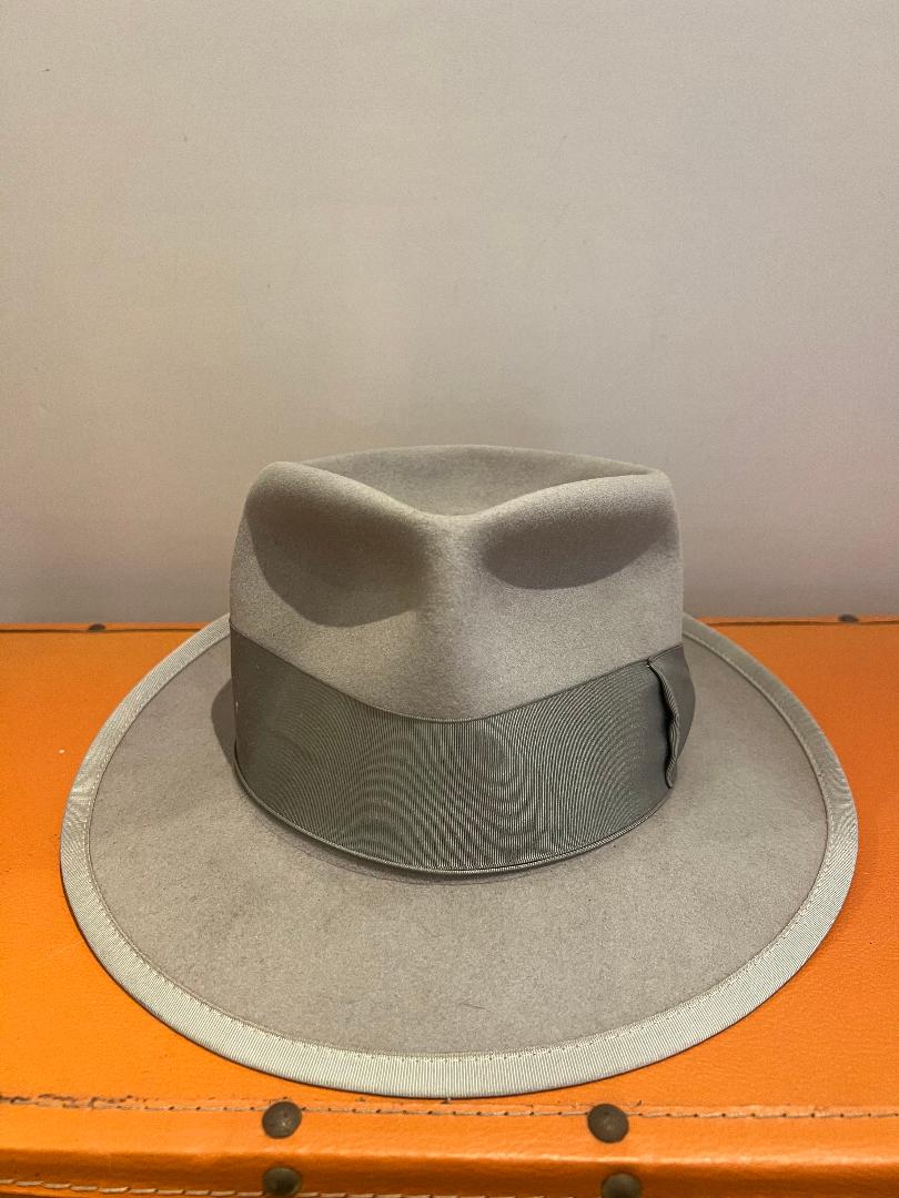 Vintage Phil Hat - Light gray Fedora