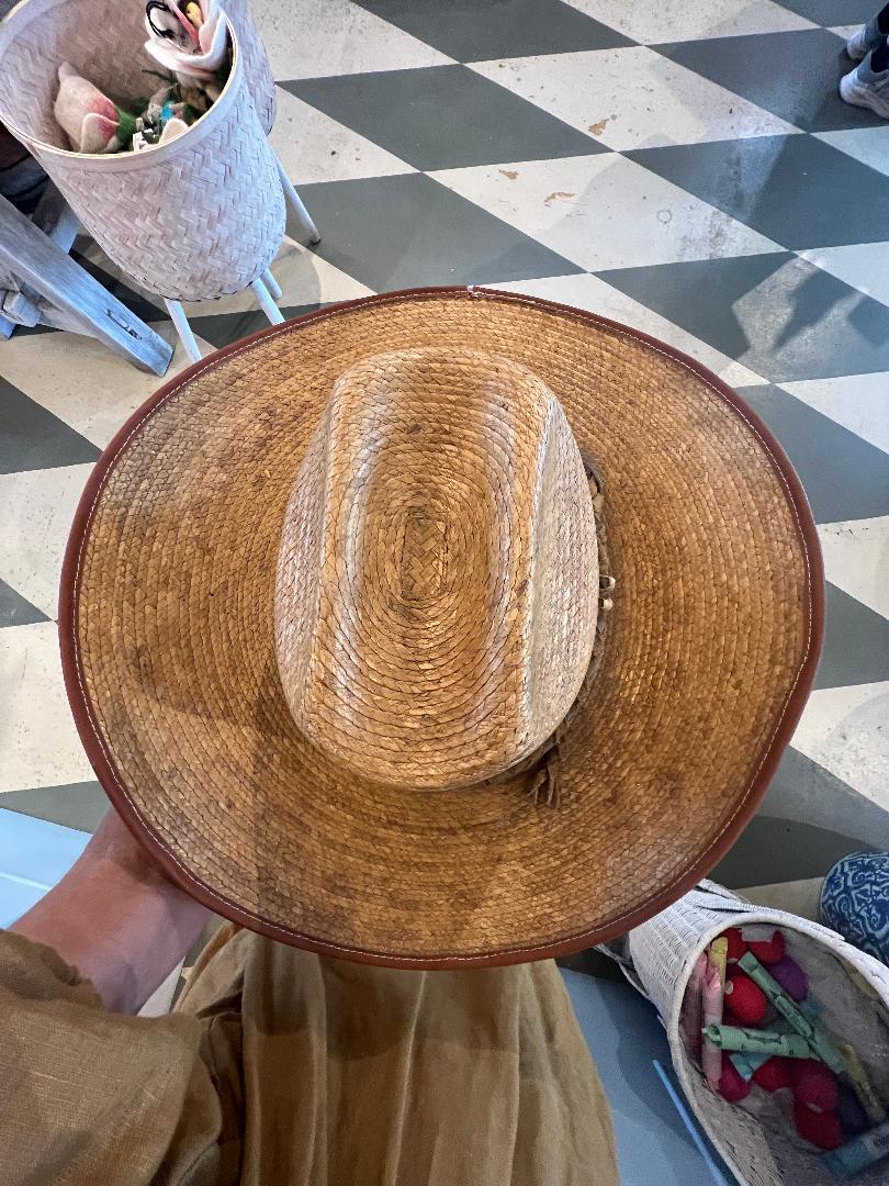 Vintage Pigalle Straw Ranch Hat