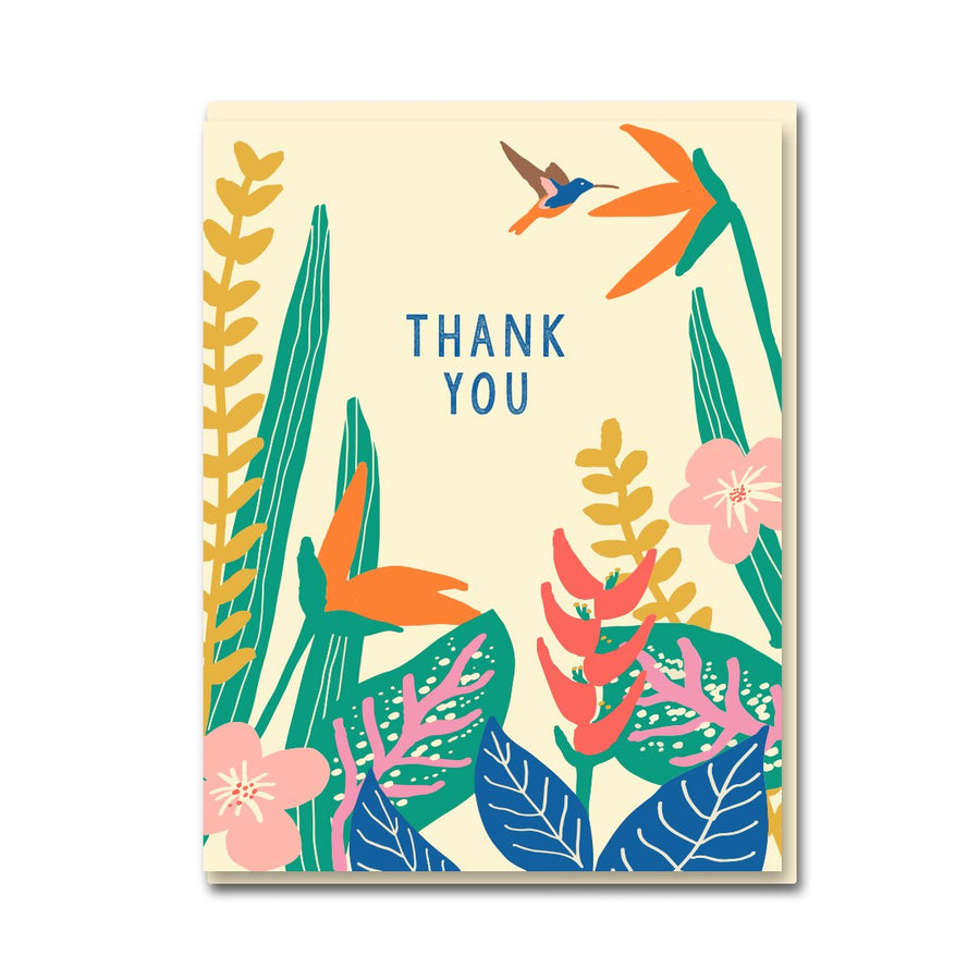 Tropical Plants Thank You Card
