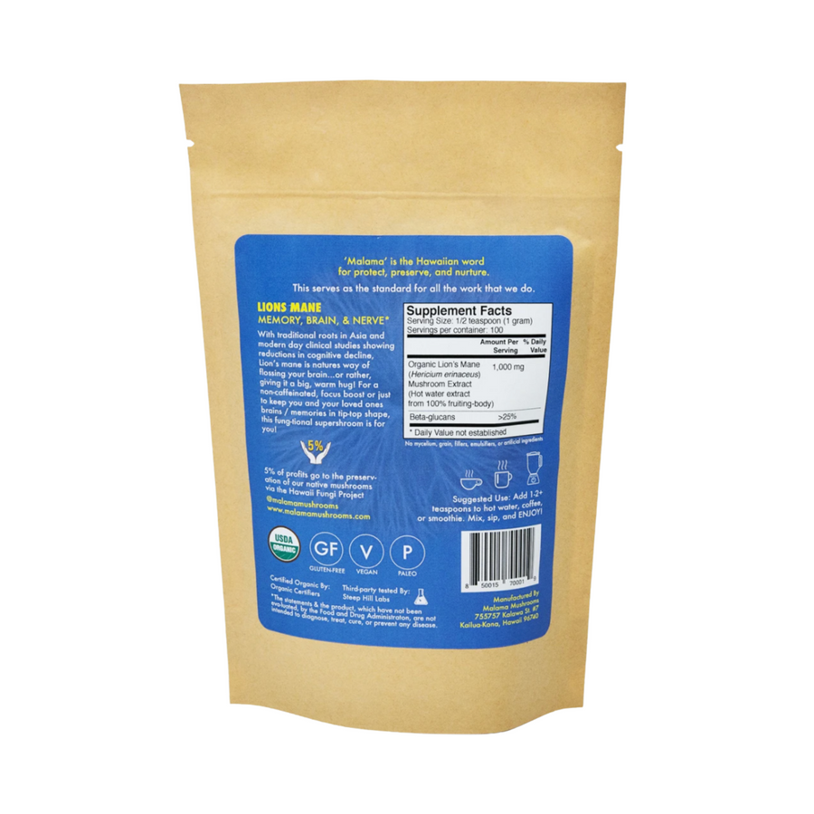 Lion's Mane Extract Powder - 100g