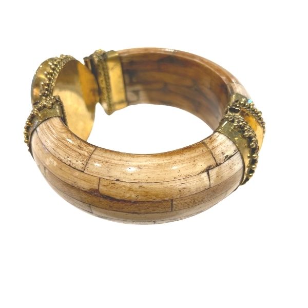 Island Tribe Brass Cuff Bracelet #2
