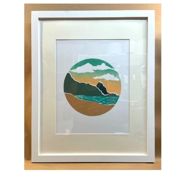 "Hanalei Bay" limited signed print by local Kauai artist, Michelle Stokes