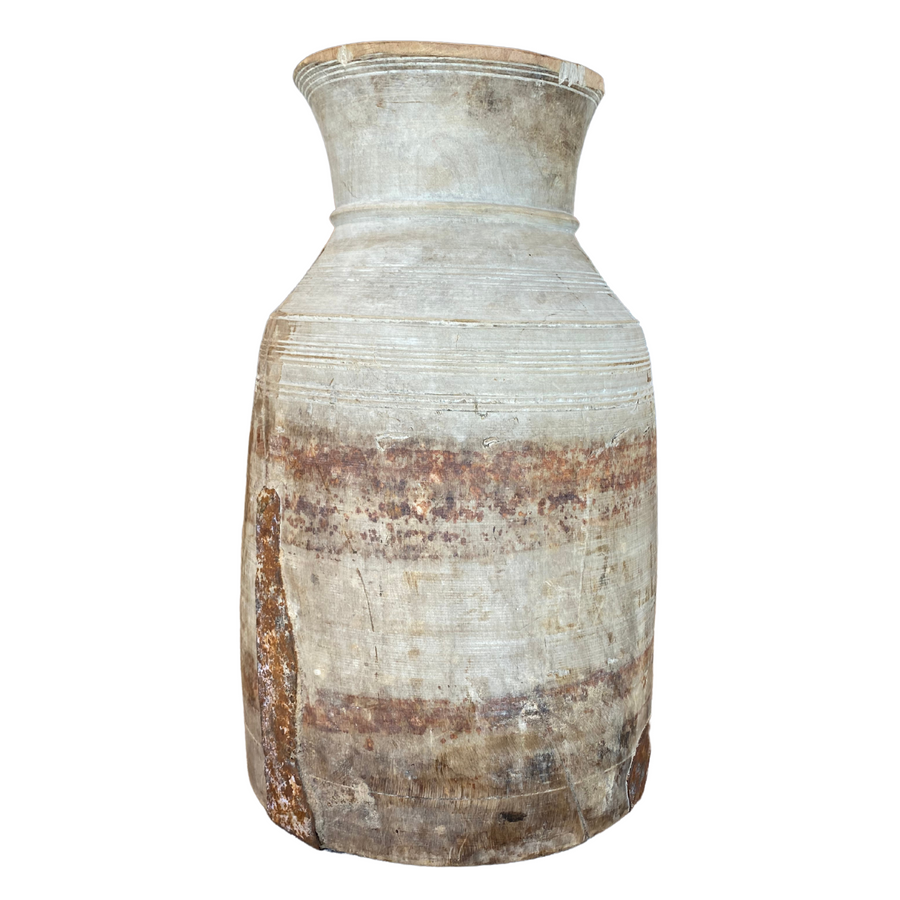Ancient African Wood Large Vase