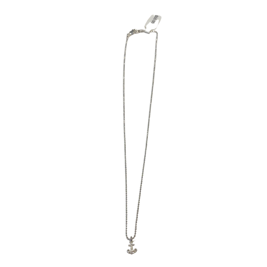 Mini Anchor Necklace - Silver