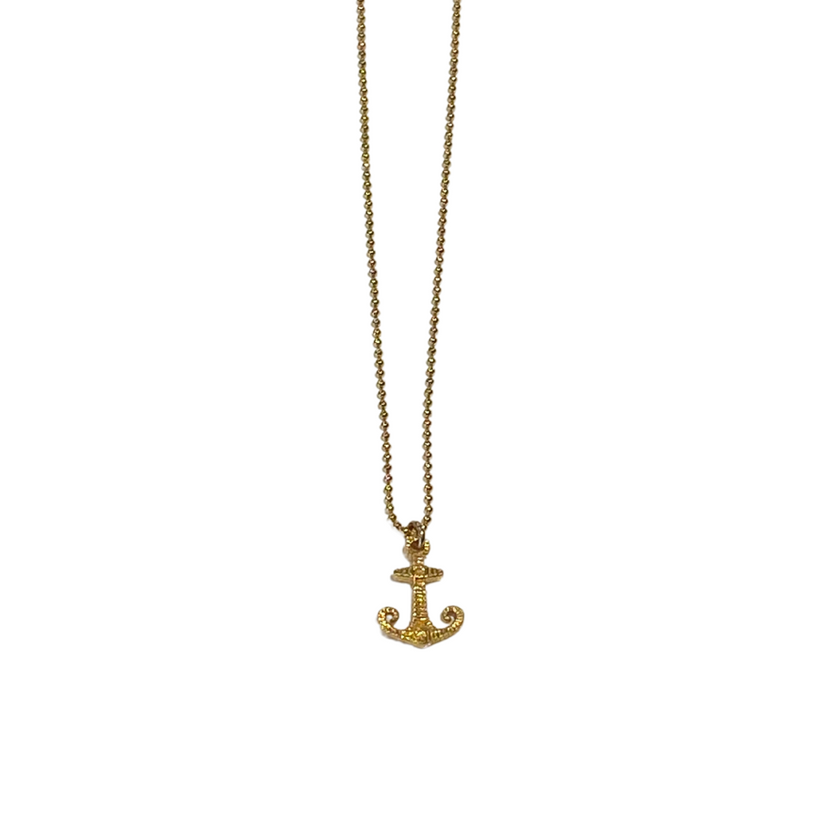 Mini Anchor Necklace - Vermeil