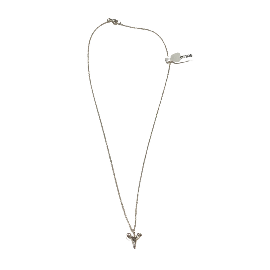 Small Shark Tooth Necklace - Silver
