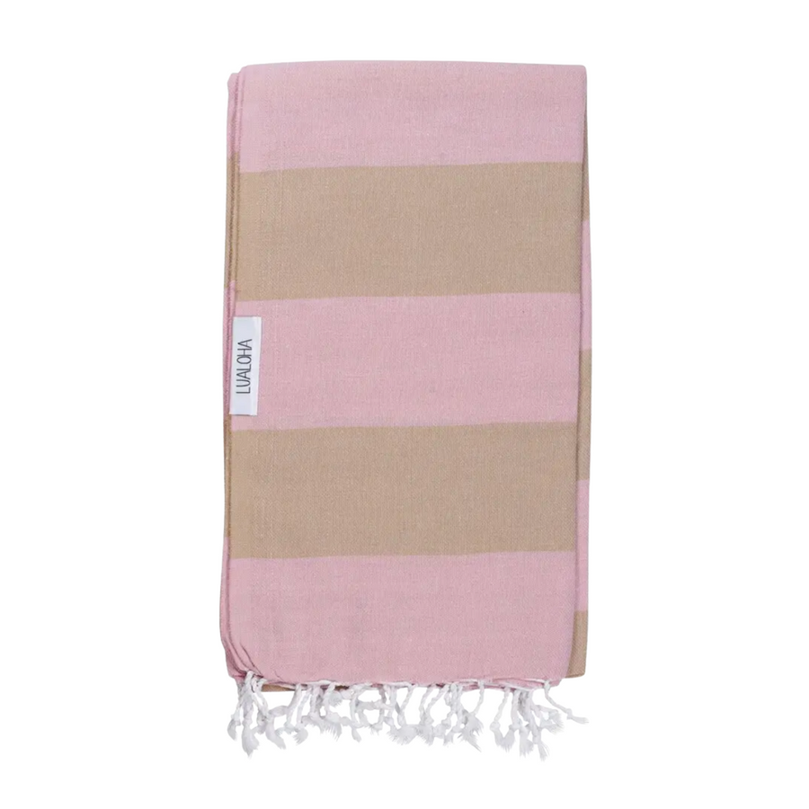 Powder Pink & Sand Buddhalu Towel