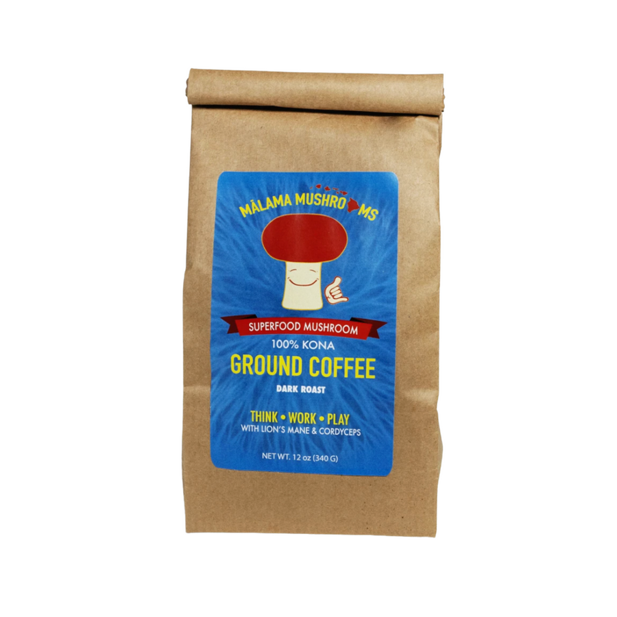 100% Kona Coffee with Lion's Mane