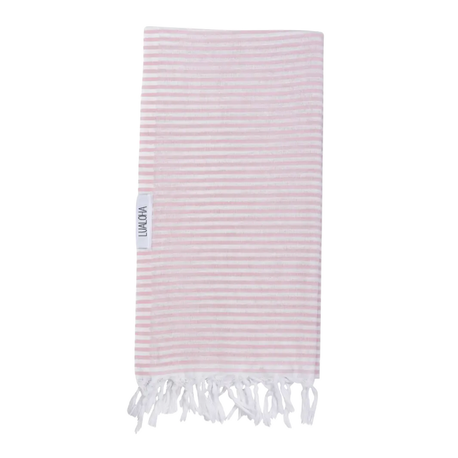 Powder Pink Stripes Light Towel