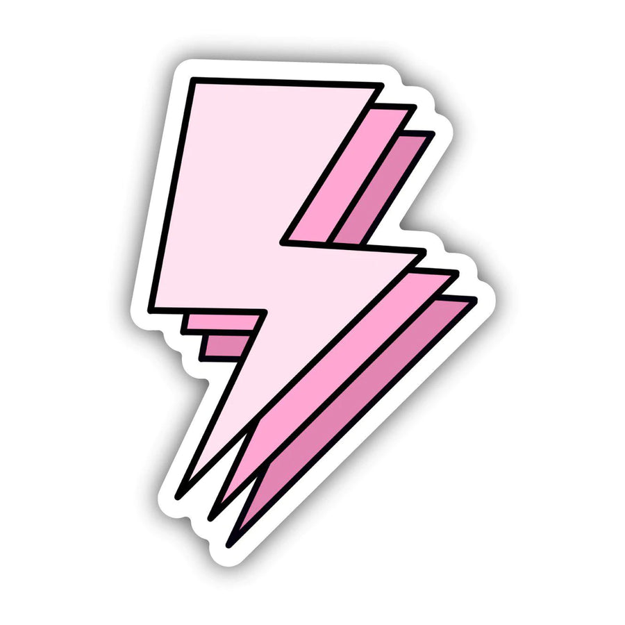 Pink Triple Lightning Bolt Sticker
