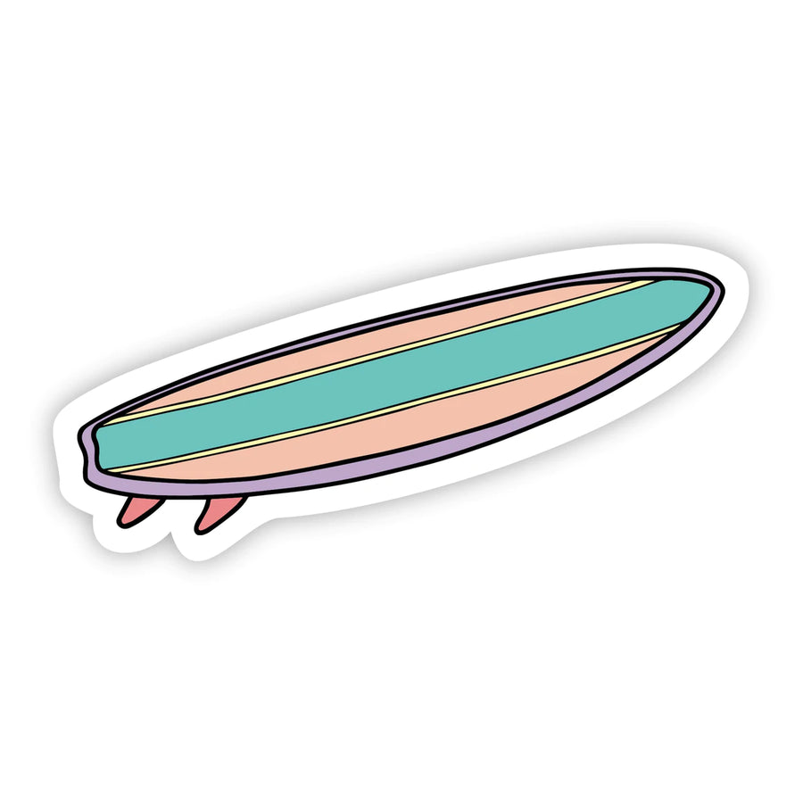 Surfboard Multi Color Aesthetic Sticker