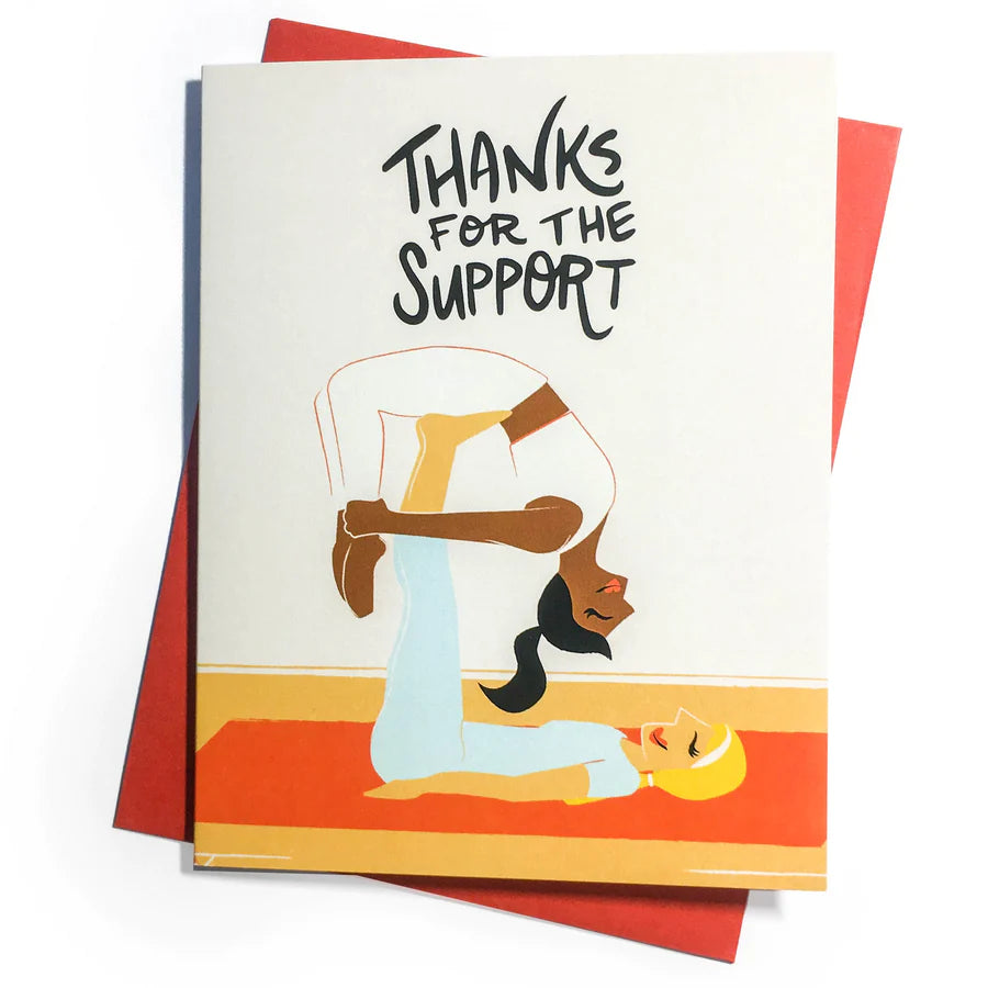 Thanks For The Support Yoga Card