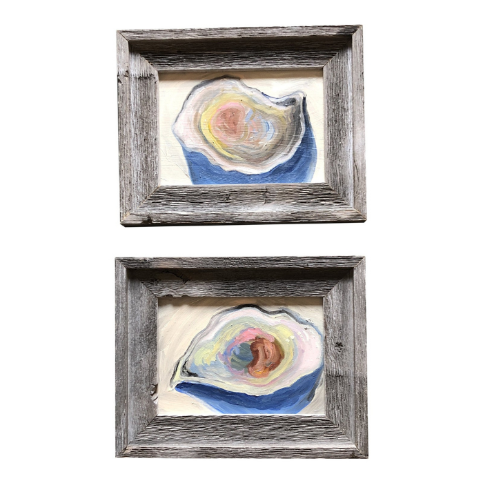 Pair of Oyster Paintings - Alexandra Brown