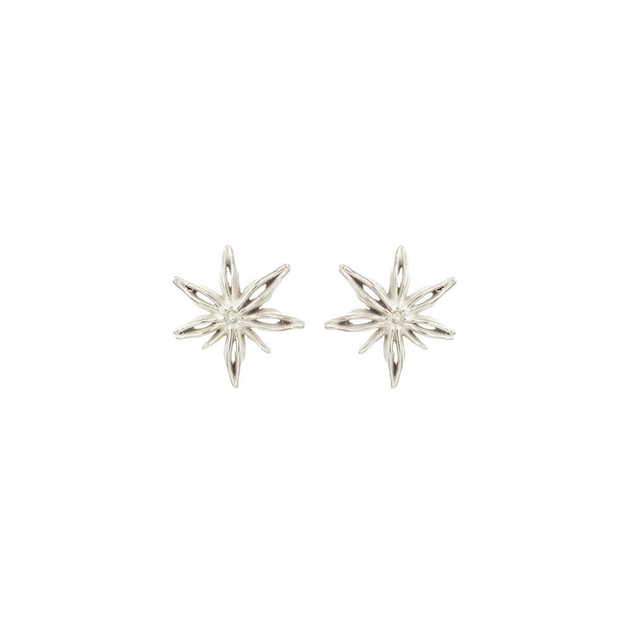 Mini Star Anise Posts - Silver