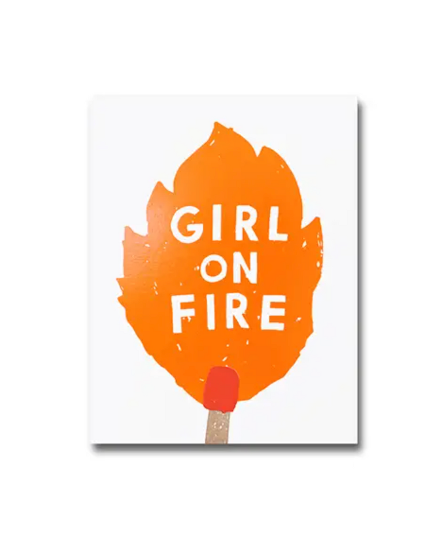 Girl on Fire A6 Notebook