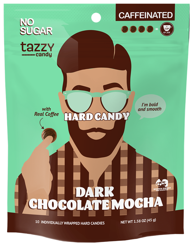 Tazzy Hard Candy - sugar free - Dark Chocolate Mocha