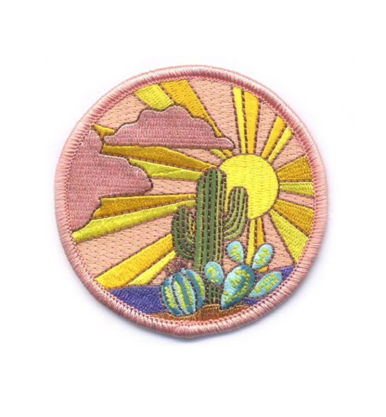Embroidered Patch - Cactus Sunset
