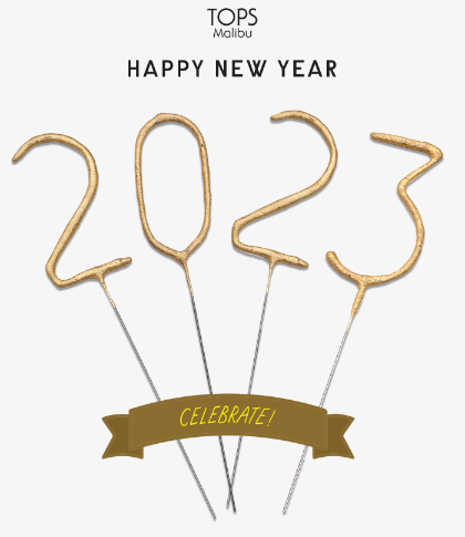 New Year 2023 Gold Sparkler