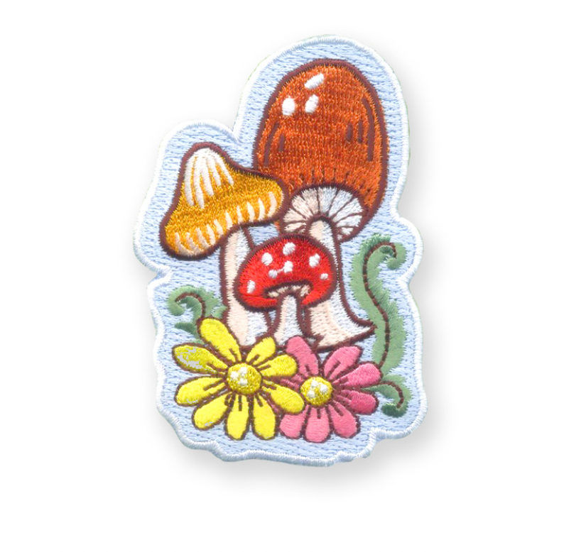 Embroidered Patch - Mushroom