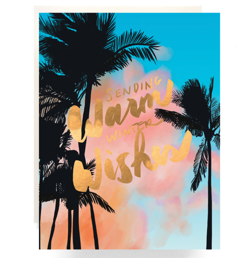 Greeting Card - Palms Warm Wishes