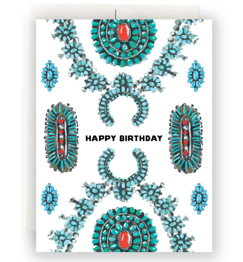 Greeting Card - Turquoise Birthday