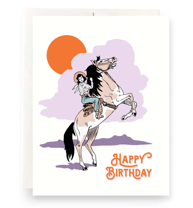 Greeting Card - Cowgirl Birthday