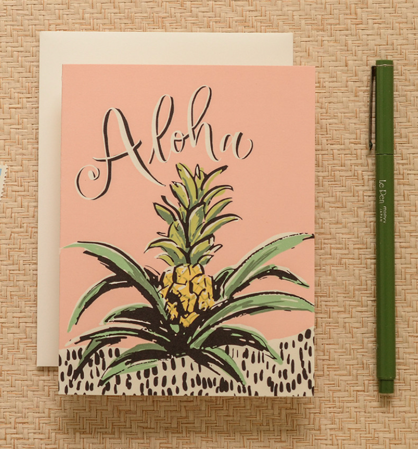 Greeting Card - Aloha Pineapple