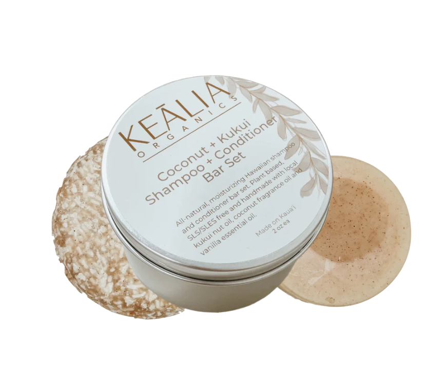 Shampoo & Conditioner Bar Set - Coconut Kukui