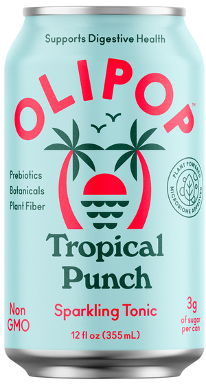 Olipop Prebiotic Sparkling Tonic Drink - Tropical Punch