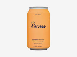 Recess Infused Sparkling Water - Peach Ginger