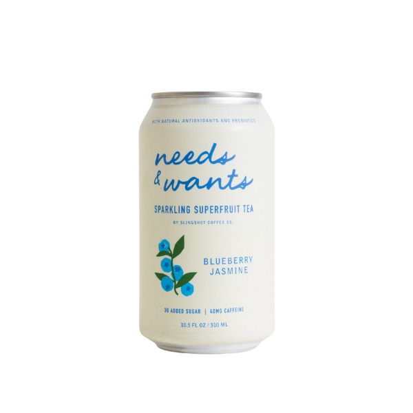 Needs & Wants Sparkling Superfruit Tea - Blueberry Jasmine