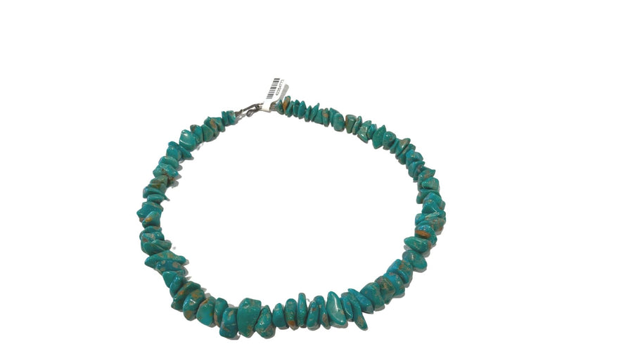 Strand of Navajo Natural Green Turquoise Beads - 1960's/70's