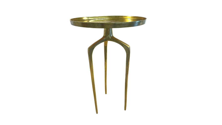 Aluminum Gold Side Table - Larger